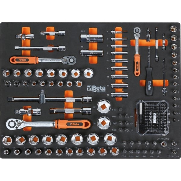 KIT/PRM2 - JOGO COM 268 FERRAMENTAS PARA BETA BOX- MODELO BETA WORKER