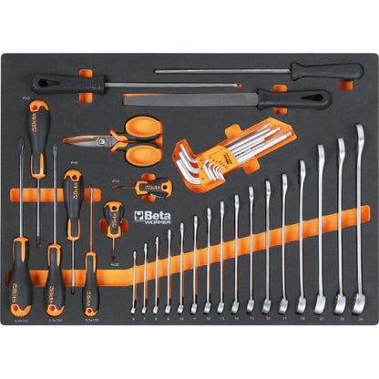KIT/PRM1 - JOGO COM 196 FERRAMENTAS PARA CARRO C04 BETA BOX- MODELO BETA WORKER
