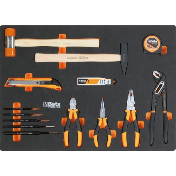 KIT/PRM1 - JOGO COM 196 FERRAMENTAS PARA CARRO C04 BETA BOX- MODELO BETA WORKER