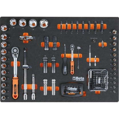 KIT/PRM1 - JOGO COM 196 FERRAMENTAS PARA CARRO C04 BETA BOX- MODELO BETA WORKER